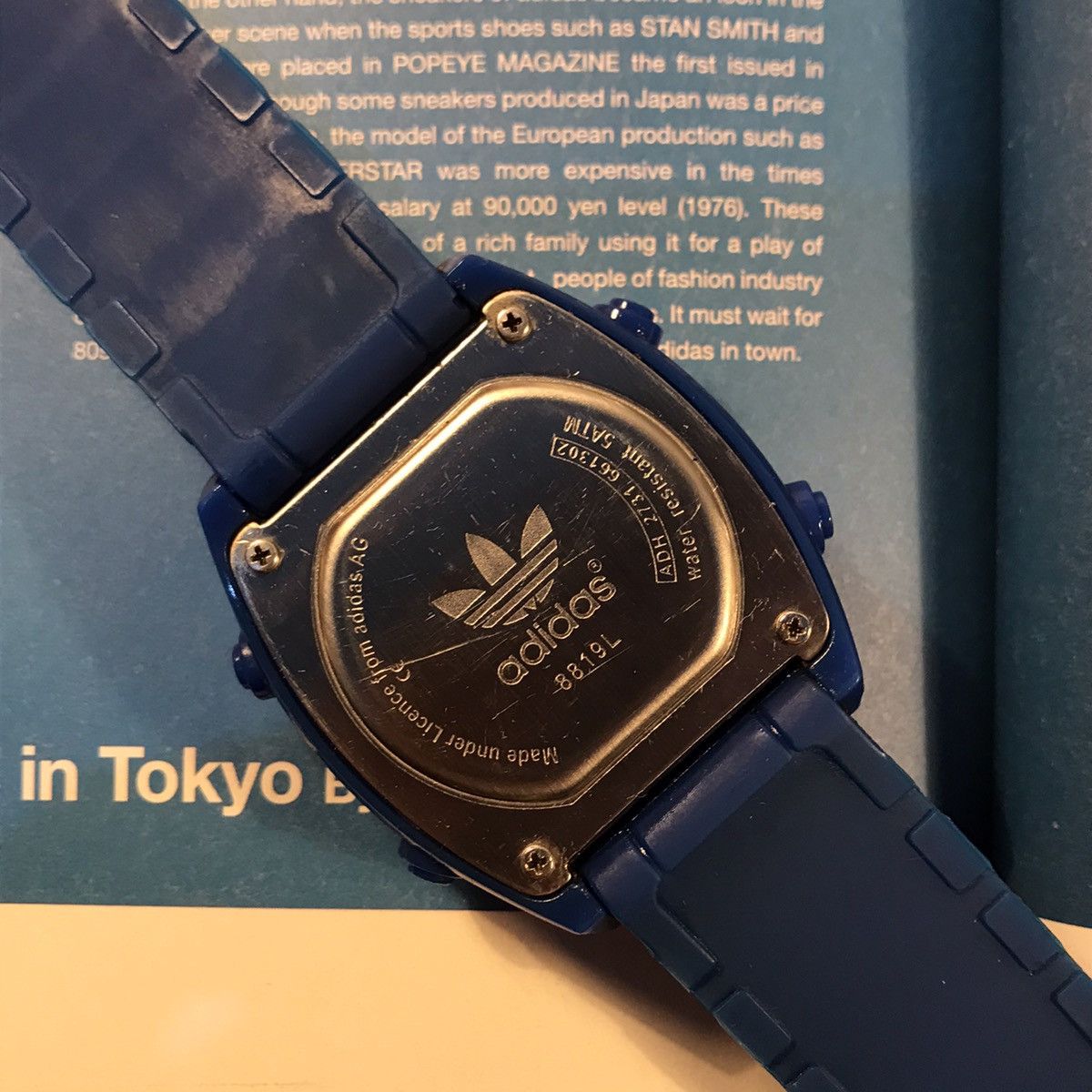 Adidas × Vintage Adidas Trefoil Watch Originals blue Og Watch water resist ag Size ONE SIZE - 25 Thumbnail