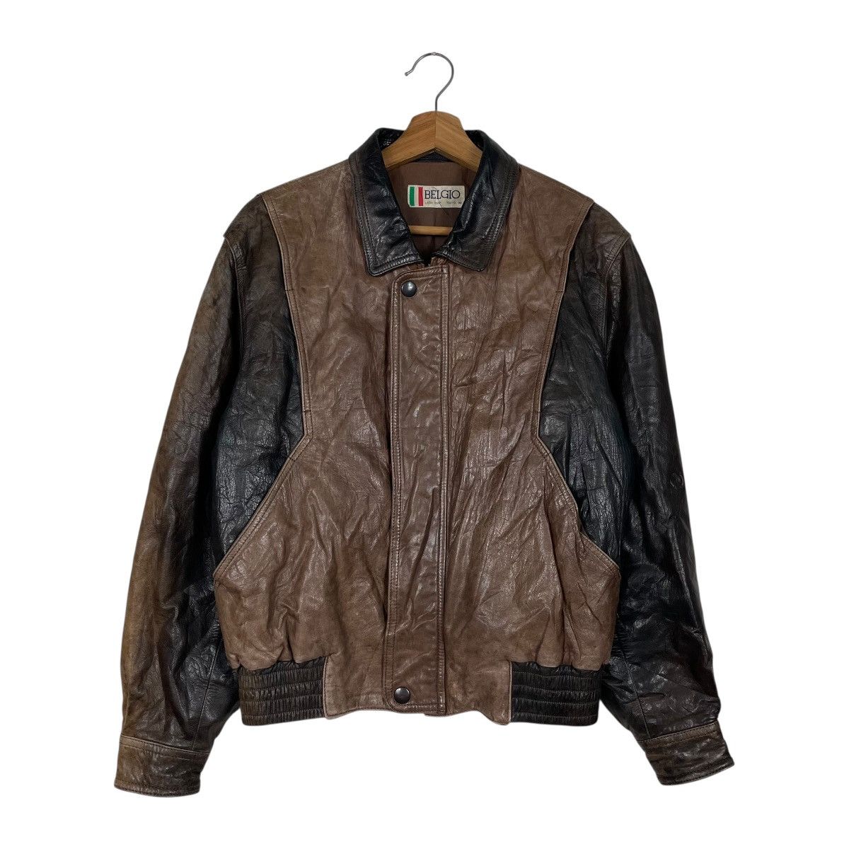 Other Vintage Belgio Leather Jacket Size US M / EU 48-50 / 2 - 1 Thumbnail