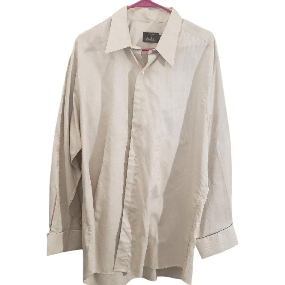Jos. A. Bank CT1865 Jos A. Bank Traditional Fit Cream Dress Shirt 16/34 Size 38R - 1 Thumbnail