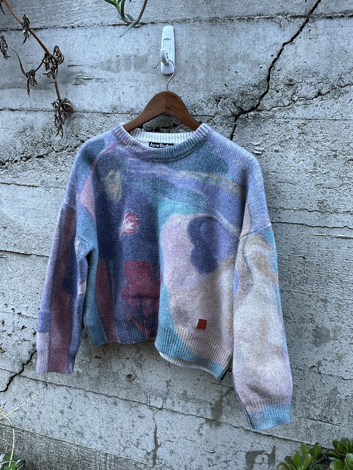 image of Grail Acne Studios Face Separation Edward Munch Knit, Men's (Size Large)