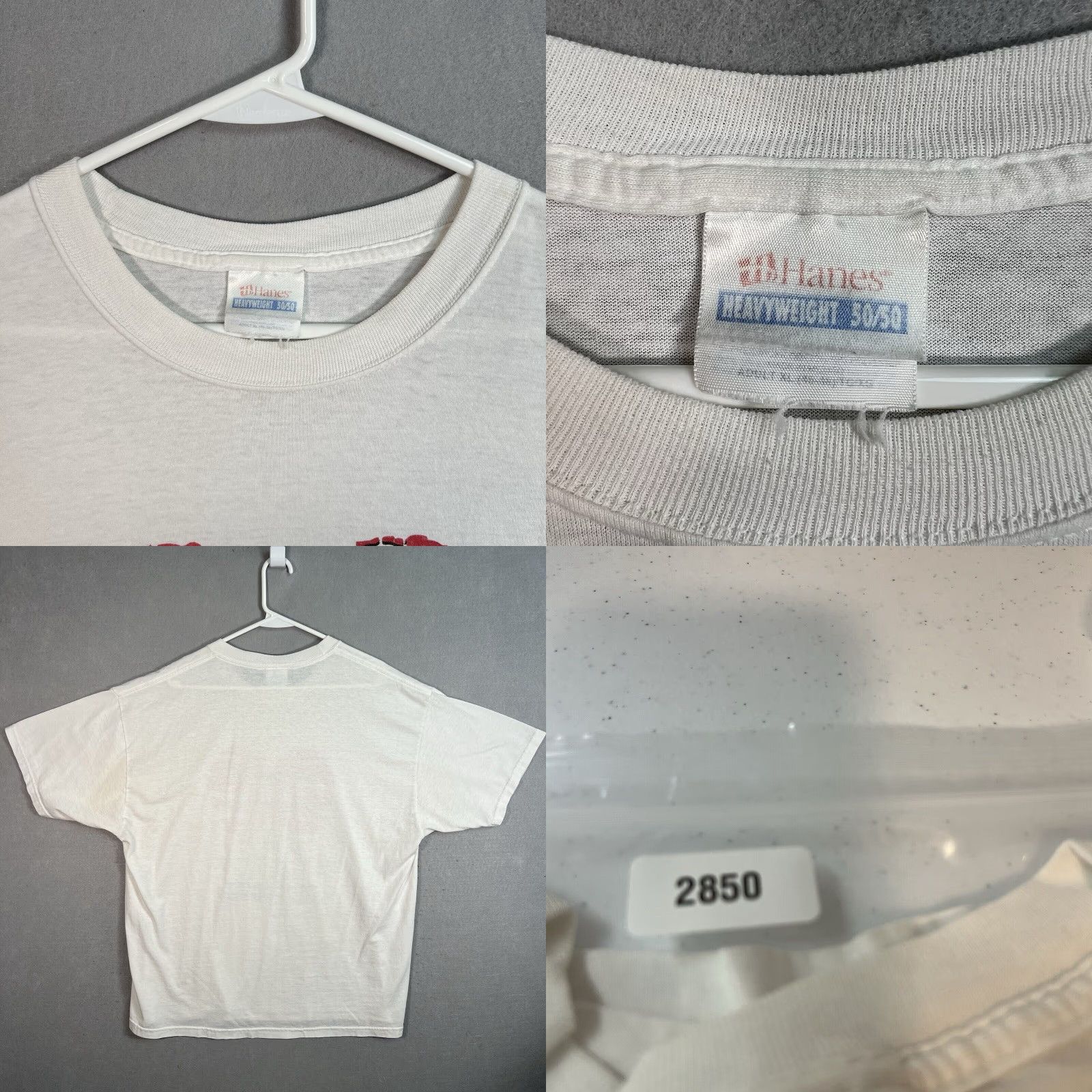 Hanes VINTAGE First United Methodist Church Community Center T Shirt Adult XL White Hanes Graphic Tee Mens XL 1990s White Size US XL / EU 56 / 4 - 8 Thumbnail