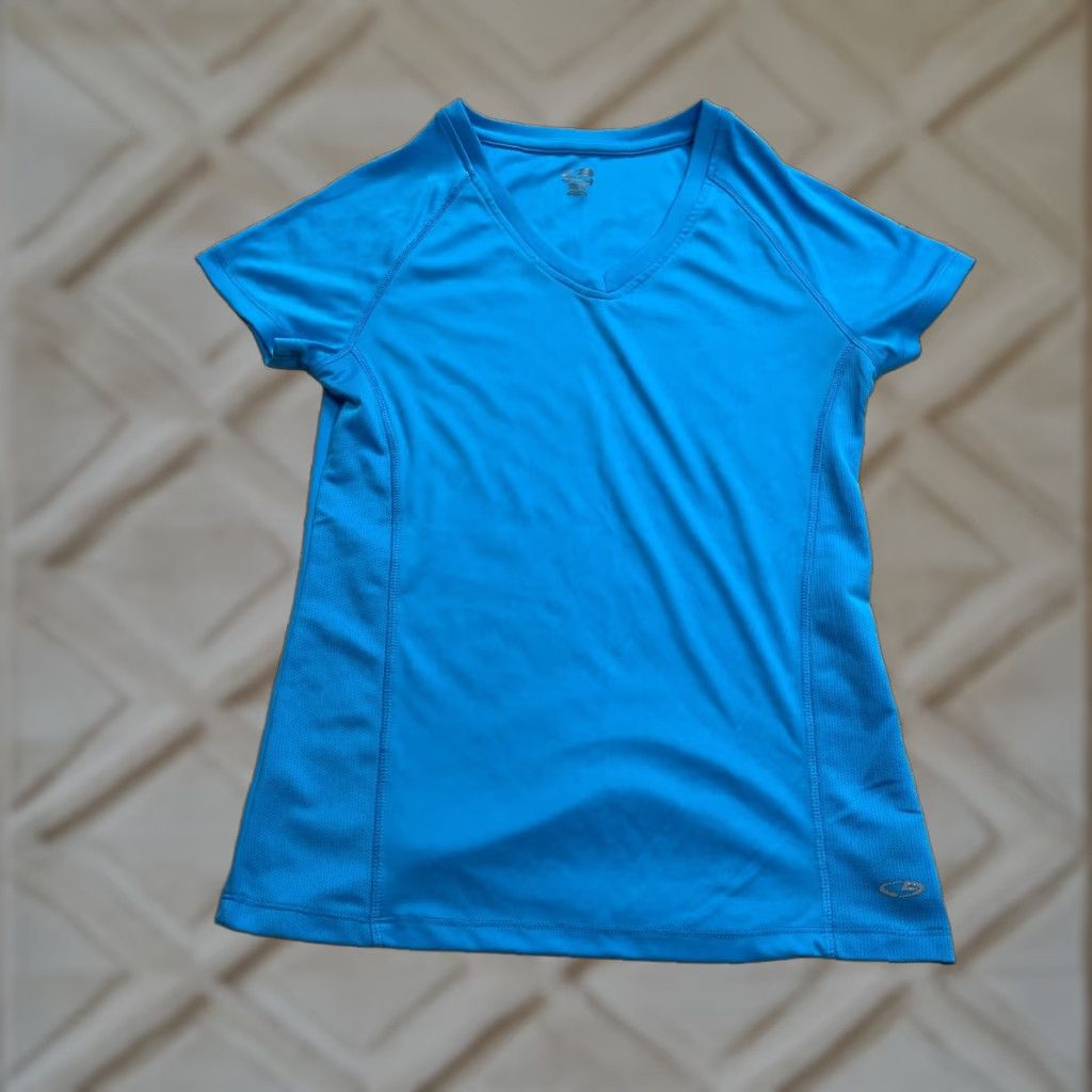Champion Champion Active Shirt Womens XS Blue Short Sleeve Gym Exercise Stretch Size XS / US 0-2 / IT 36-38 - 1 Thumbnail