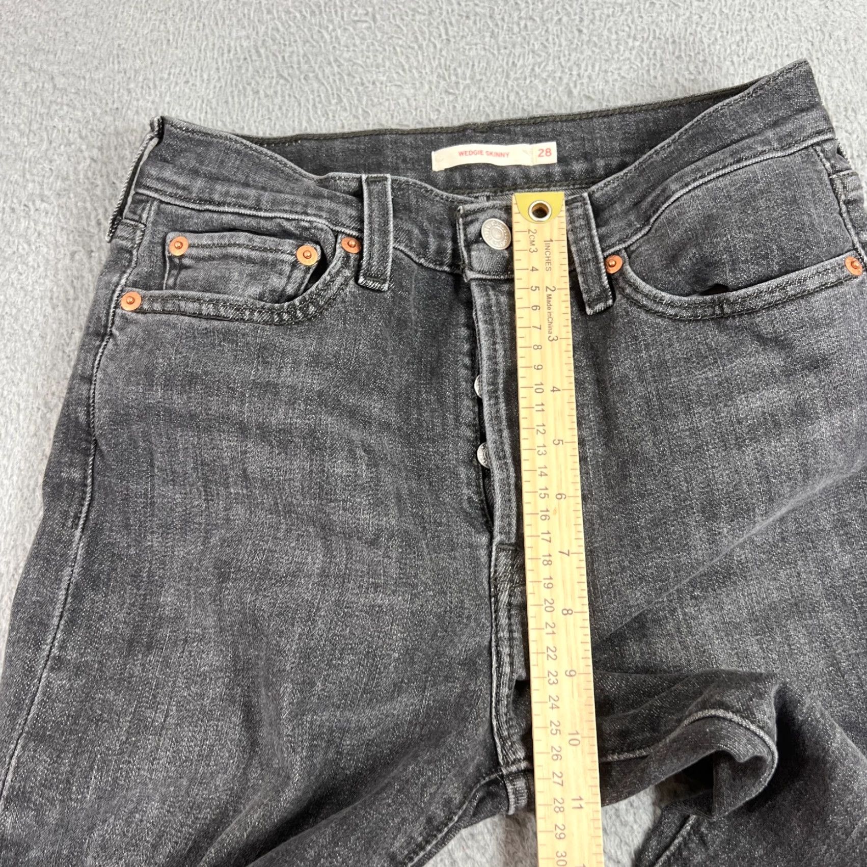 Levi's VINTAGE Levi's Jeans Womens Black 28 Skinny Stretch Denim Cotton Blend Modern Classic Size 28" / US 6 / IT 42 - 4 Thumbnail