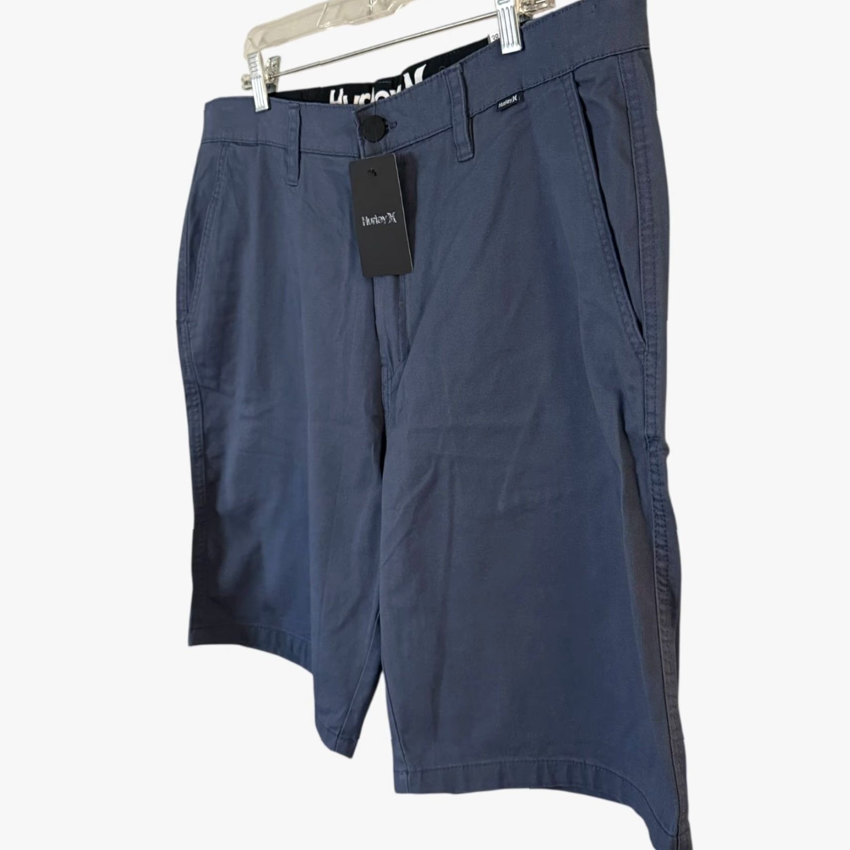 Hurley Hurley Hybrid Walk Short Blue Men's 38 Chino Beach Golf Stretch 97% Cotton 3% Elastane NEWPlus Pockets Casual Summer Size US 38 / EU 54 - 2 Thumbnail