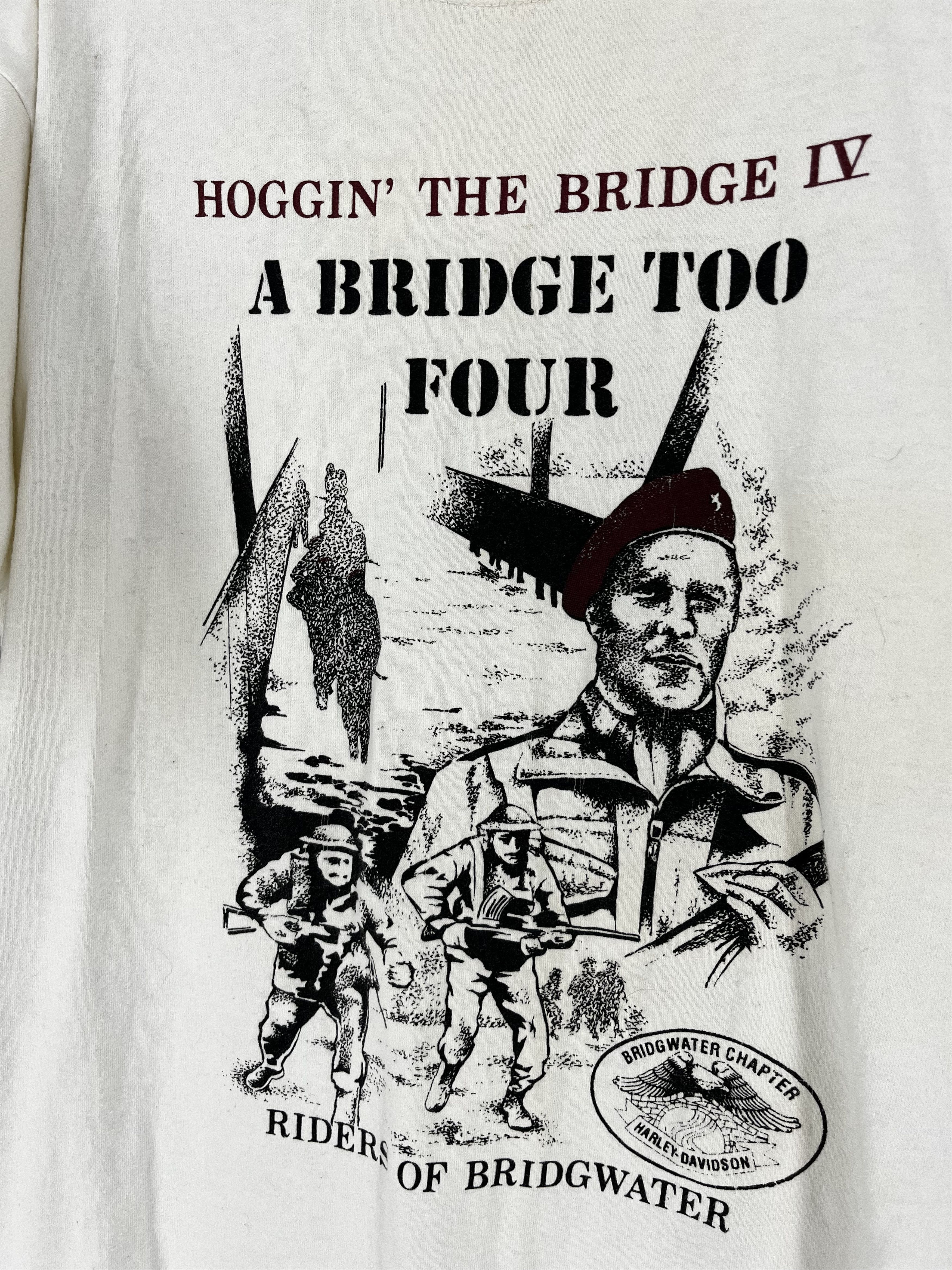 Vintage RIDERS OF BRIDGEWATER "Hoggin' The Bridge IV" Biker Club Size US L / EU 52-54 / 3 - 7 Thumbnail