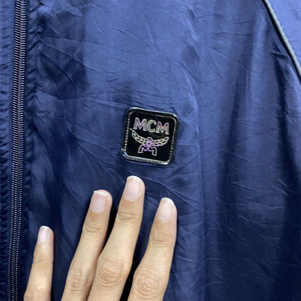 MCM Vintage MCM Legere Windbreaker Jacket Navy Blue Size US XL / EU 56 / 4 - 10 Thumbnail