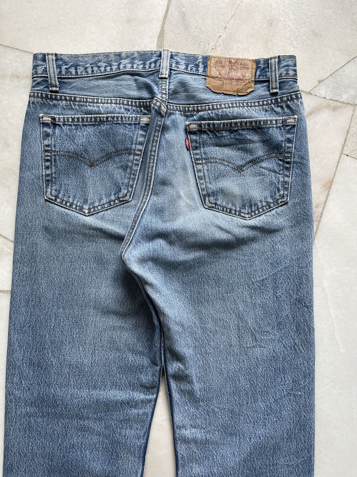 Levi's Vintage 80s Levis 501 light blue washed Jeans 32x30 Size US 32 / EU 48 - 4 Thumbnail