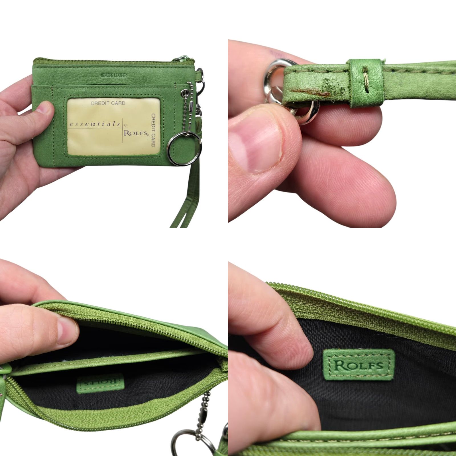 Essentials Essentials By Rolfs Wristlet Card Wallet M Green Womens Size ONE SIZE - 8 Thumbnail