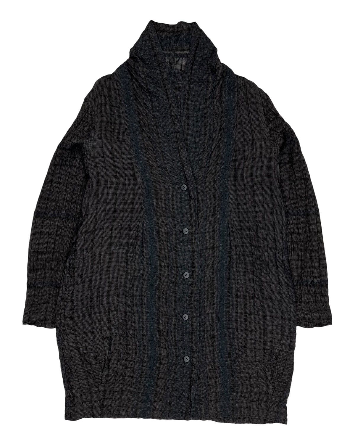Issey Miyake 2000s HaaT by Issey Miyake Pattern Wrinkled Jacket Size M / US 6-8 / IT 42-44 - 1 Thumbnail