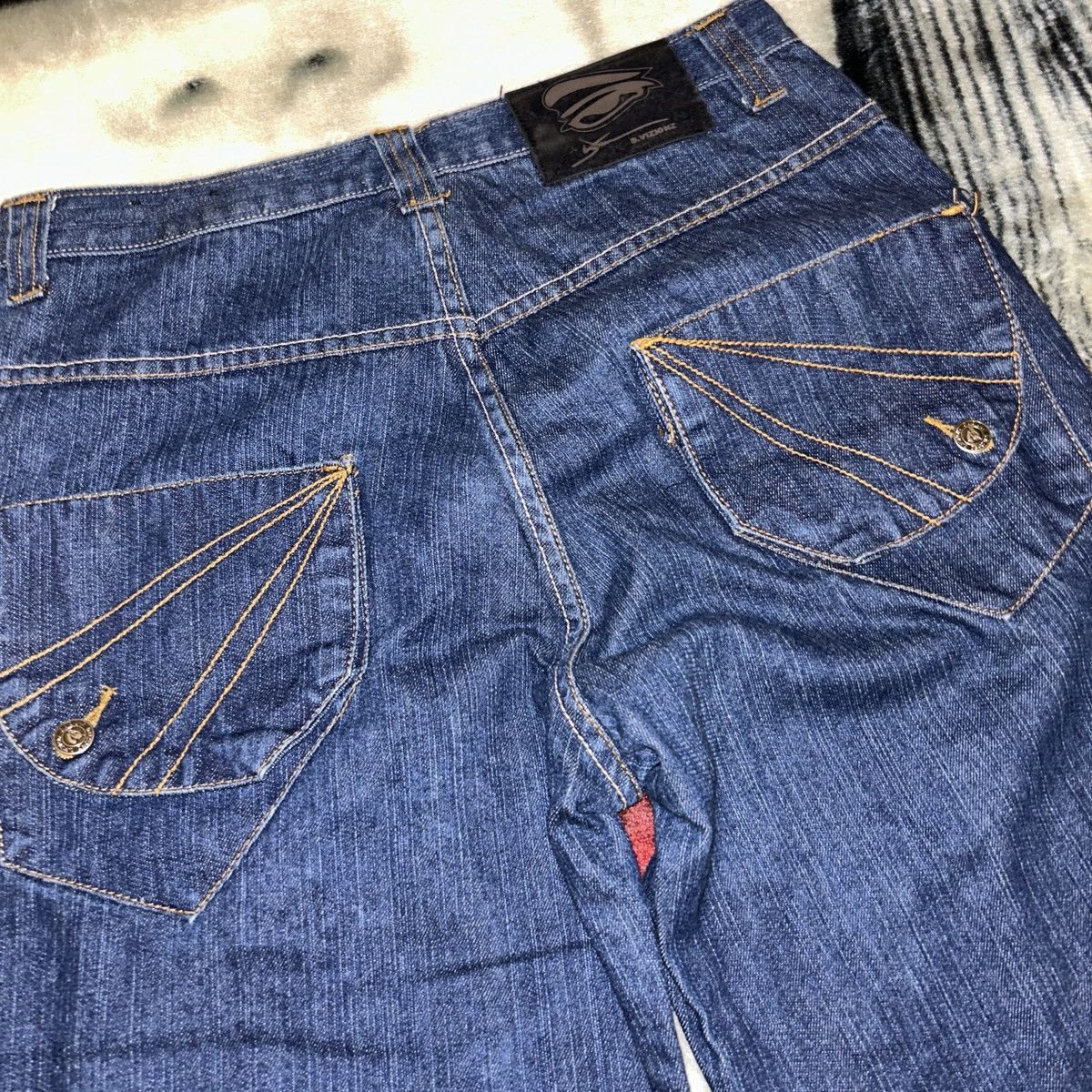 Vintage *RARE* 90s D.VIZIONZ DENIM Size US 34 / EU 50 - 6 Thumbnail