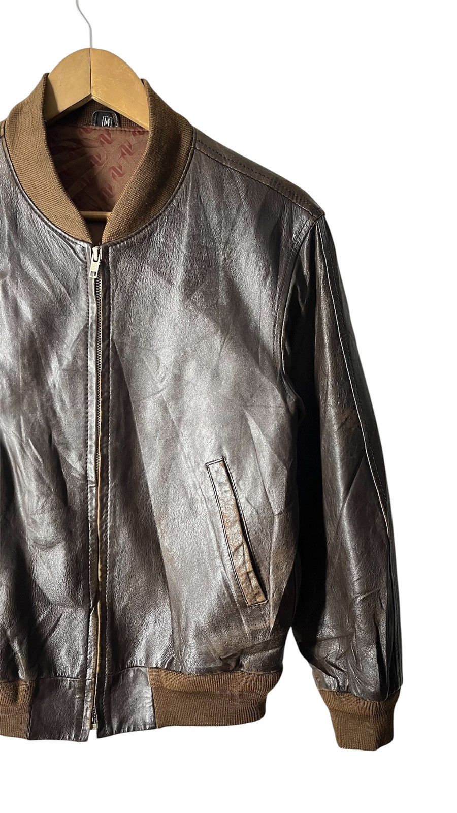 Vintage VINTAGE ROYAL GENUINE LEATHER EXCELLENT COAT JACKET Size US M / EU 48-50 / 2 - 2 Thumbnail