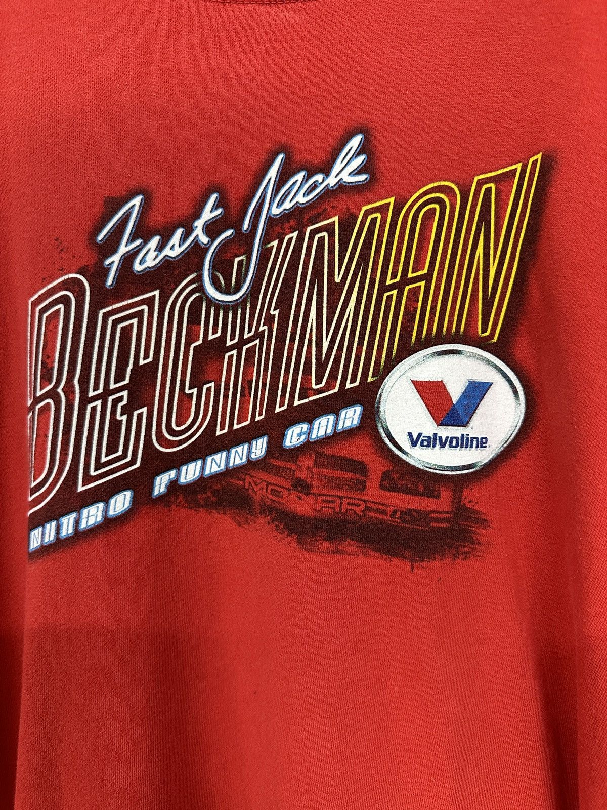 NASCAR × Vintage 2010 NASCAR Fast Jack Beckman Valvoline Racing Tee Size US XL / EU 56 / 4 - 2 Thumbnail