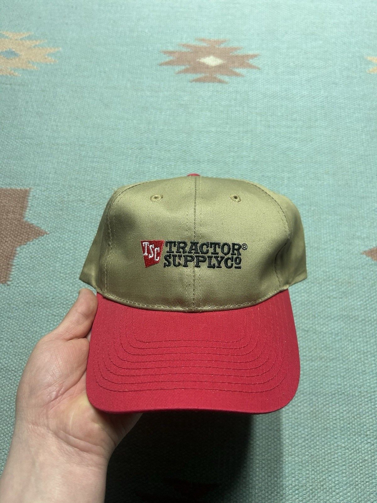 Vintage Tractor supply co snapback hat embroidered logo farm adjust Size ONE SIZE - 2 Thumbnail