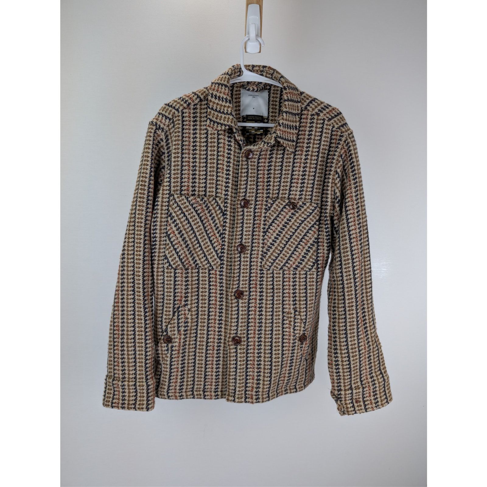 Percival o1rshd1 CC20 Flannel Hazel Mini Hound Workshirt Shirt Size US M / EU 48-50 / 2 - 9 Thumbnail