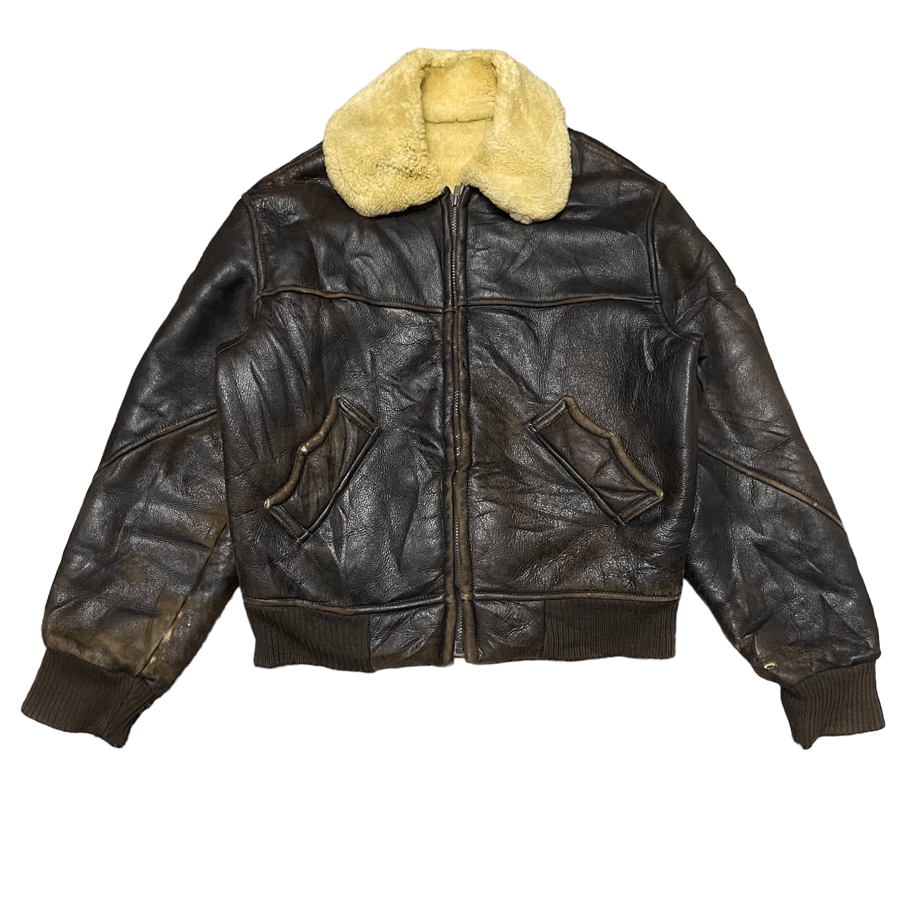 Overland Vintage B6 Overland Sheepskin Leather Jacket Shearling | Grailed