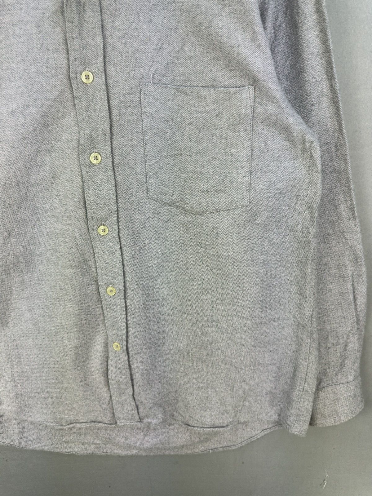 Japanese Brand Kerry Kenny Herringbone Twill HBT Flannel Shirt Size US XL / EU 56 / 4 - 3 Thumbnail