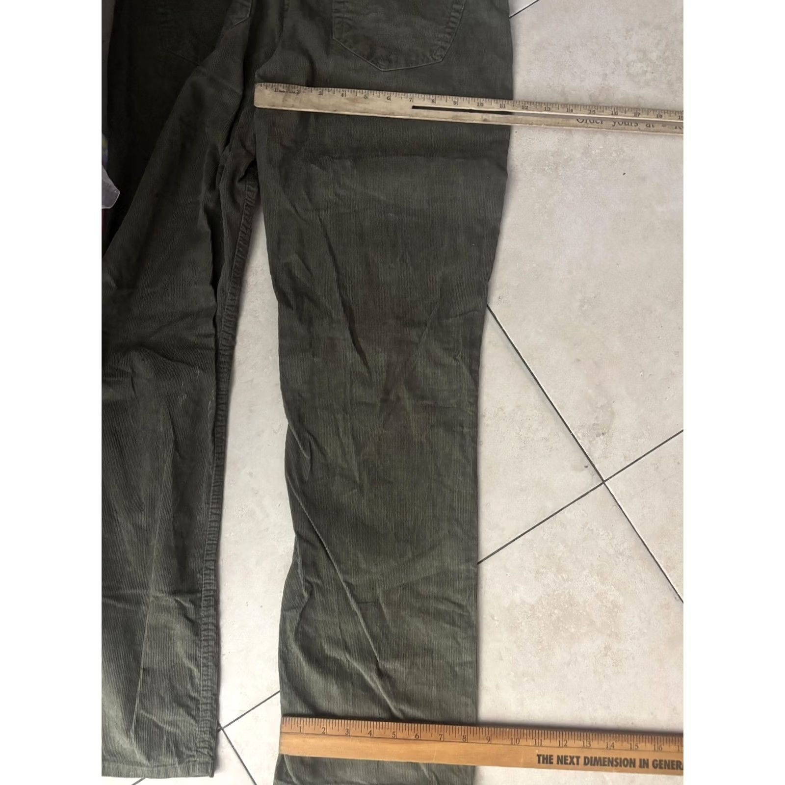 Banana Republic Banana Republic Pants Mens 34x32 Green Corduroy Straight Leg 5 Pocket Casual Size US 34 / EU 50 - 6 Thumbnail