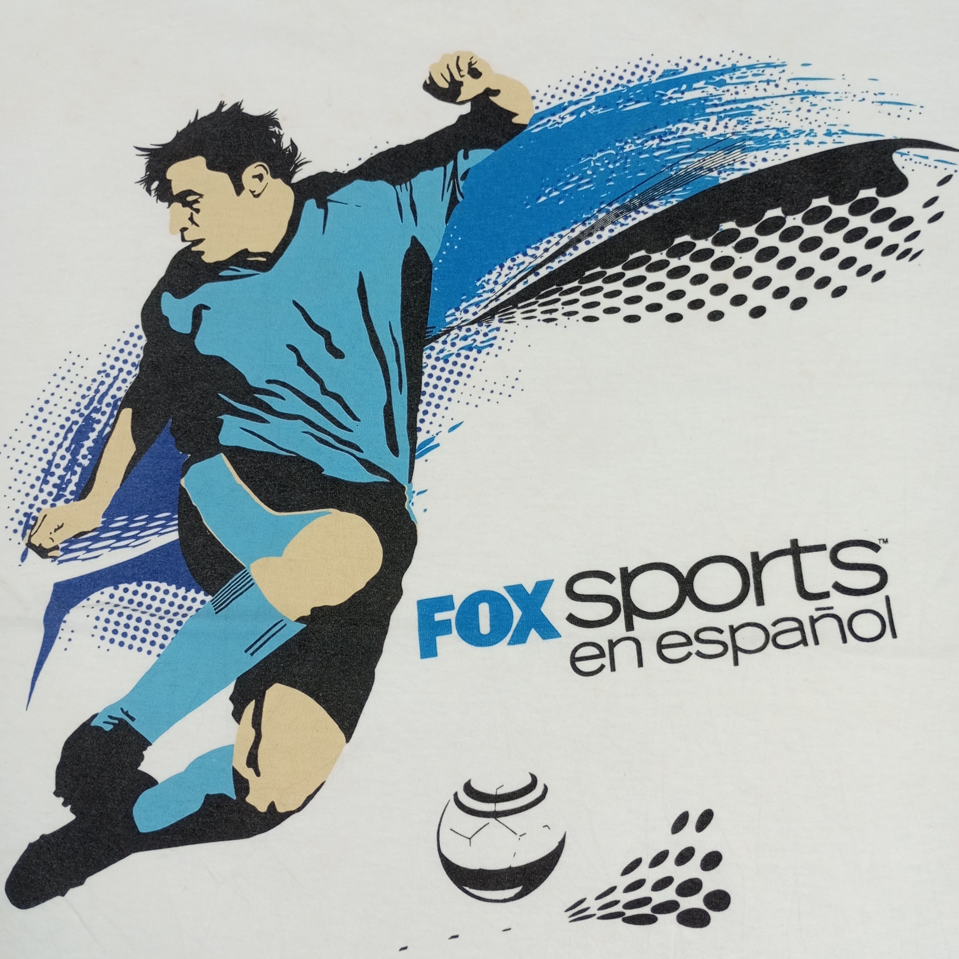Vintage Fox Sports En Espanol Television Channel Promo Style Tshirt Size US L / EU 52-54 / 3 - 2 Thumbnail