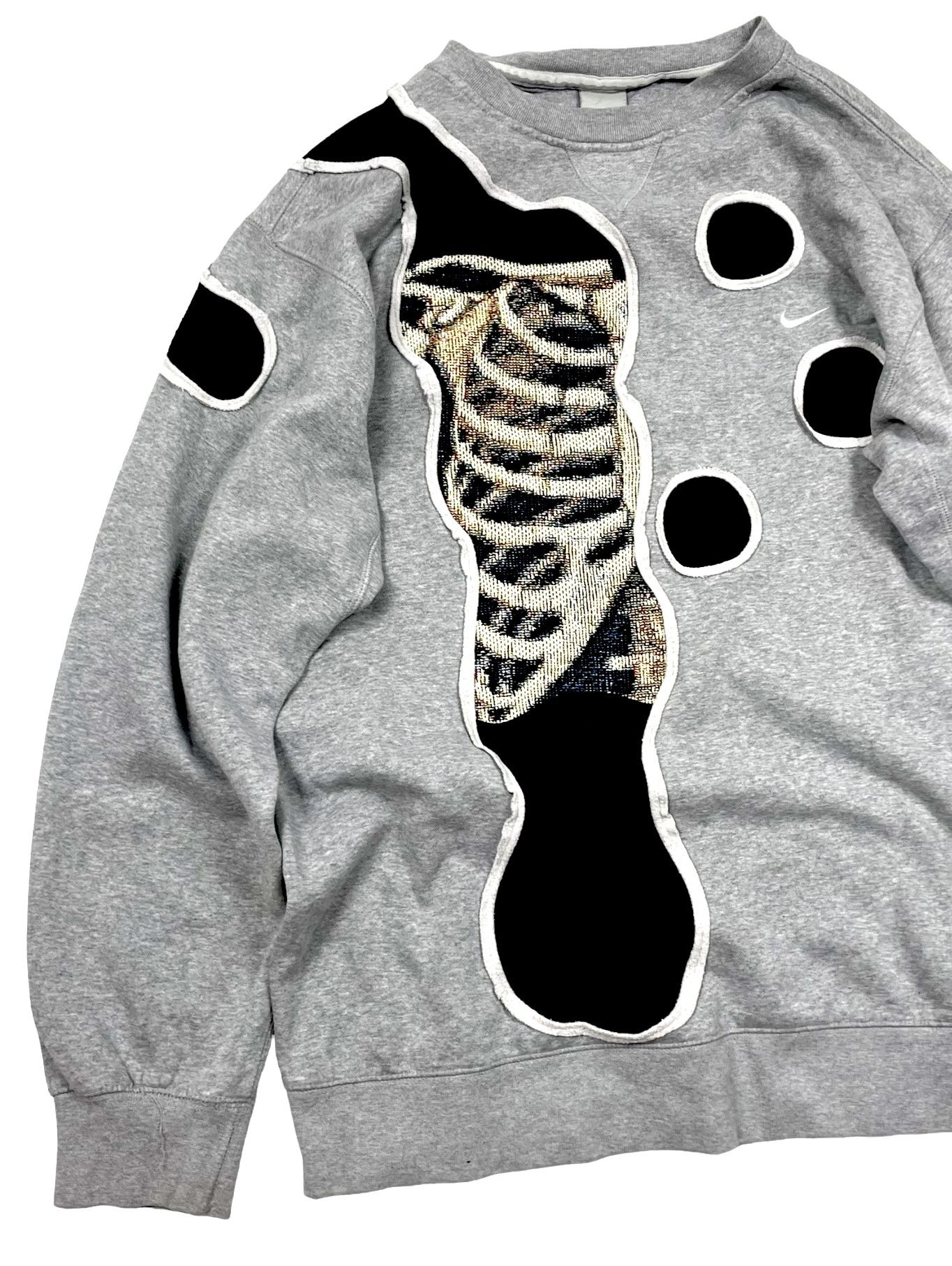 Nike Vintage Nike skeleton custom reworked hoodie Size US XL / EU 56 / 4 - 2 Thumbnail