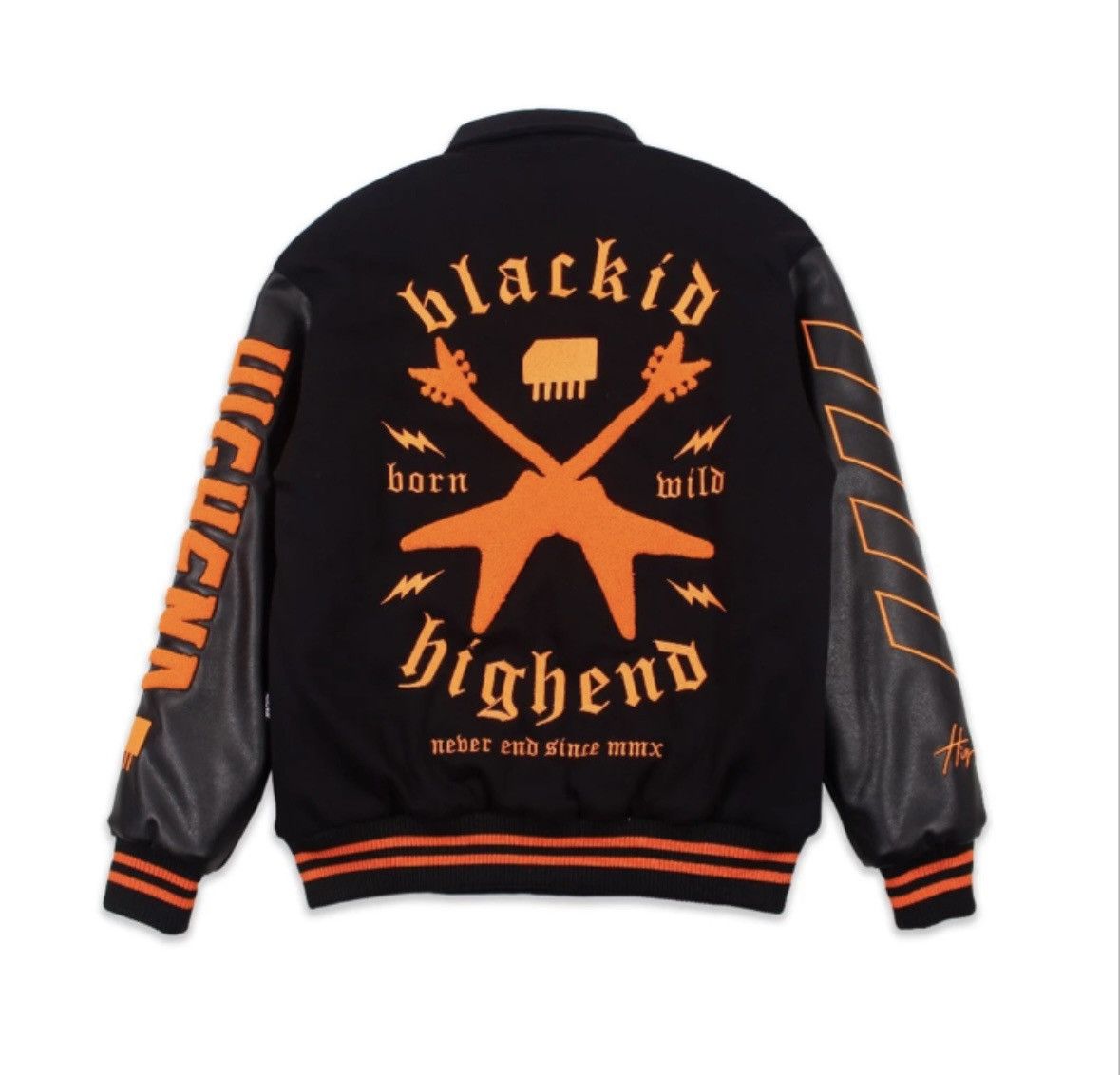 image of Limited Varsity Jacket Highhend Jacket Varsity in Black, Men's (Size Large)