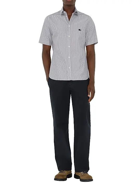 Burberry os11x0326 Striped Short-Sleeve Shirt in Black/White Size US S / EU 44-46 / 1 - 2 Thumbnail