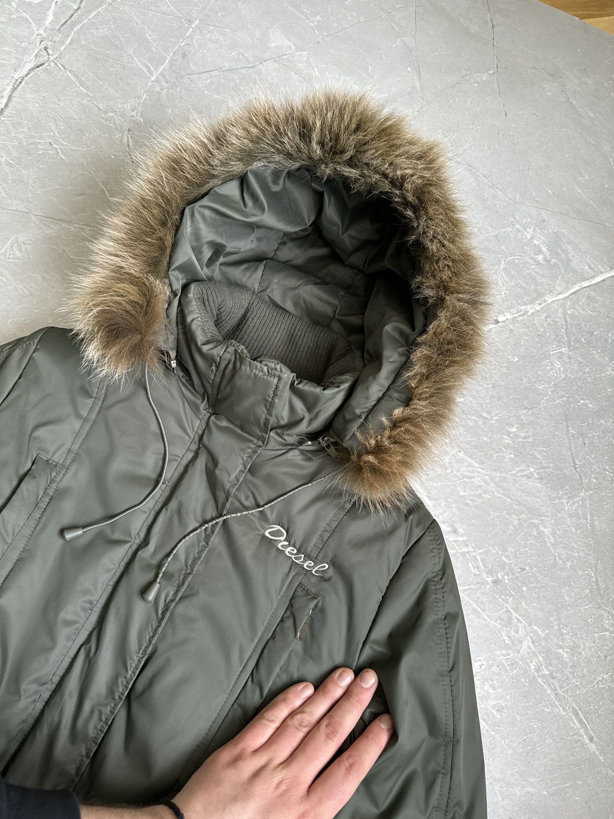 Japanese Brand Y2K Vintage Fur Hood Belted Jacket If Six Was Nine LGB Style Size M / US 6-8 / IT 42-44 - 6 Thumbnail