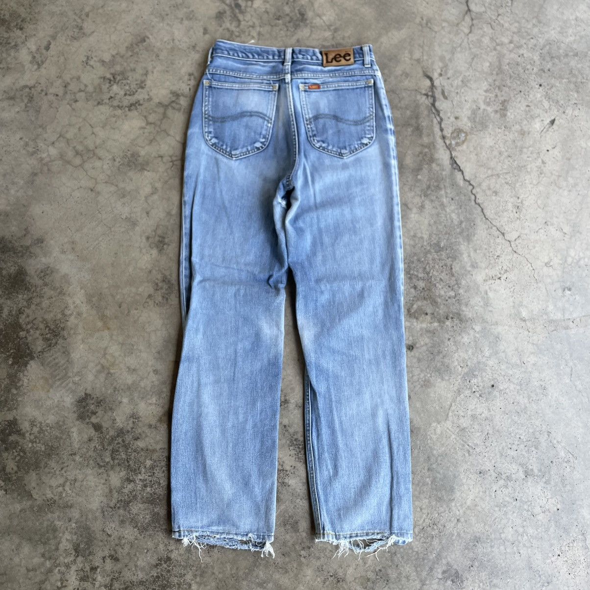 Lee 🔥Vintage Lee Stoned Washed Distress Denim Jeans Size US 27 - 4 Thumbnail