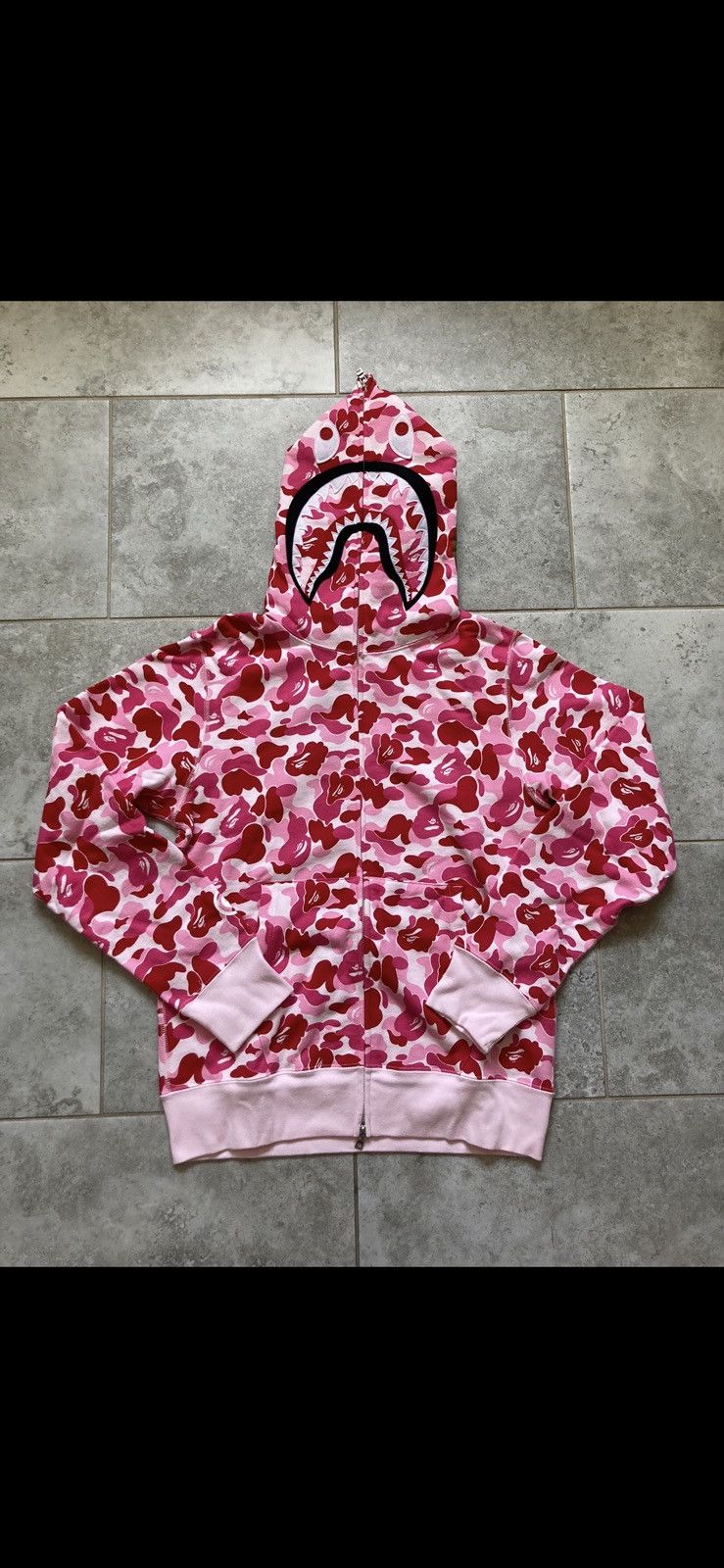 Bape Bape ABC camo shark full zip hoodie pink Size US M / EU 48-50 / 2 - 1 Thumbnail