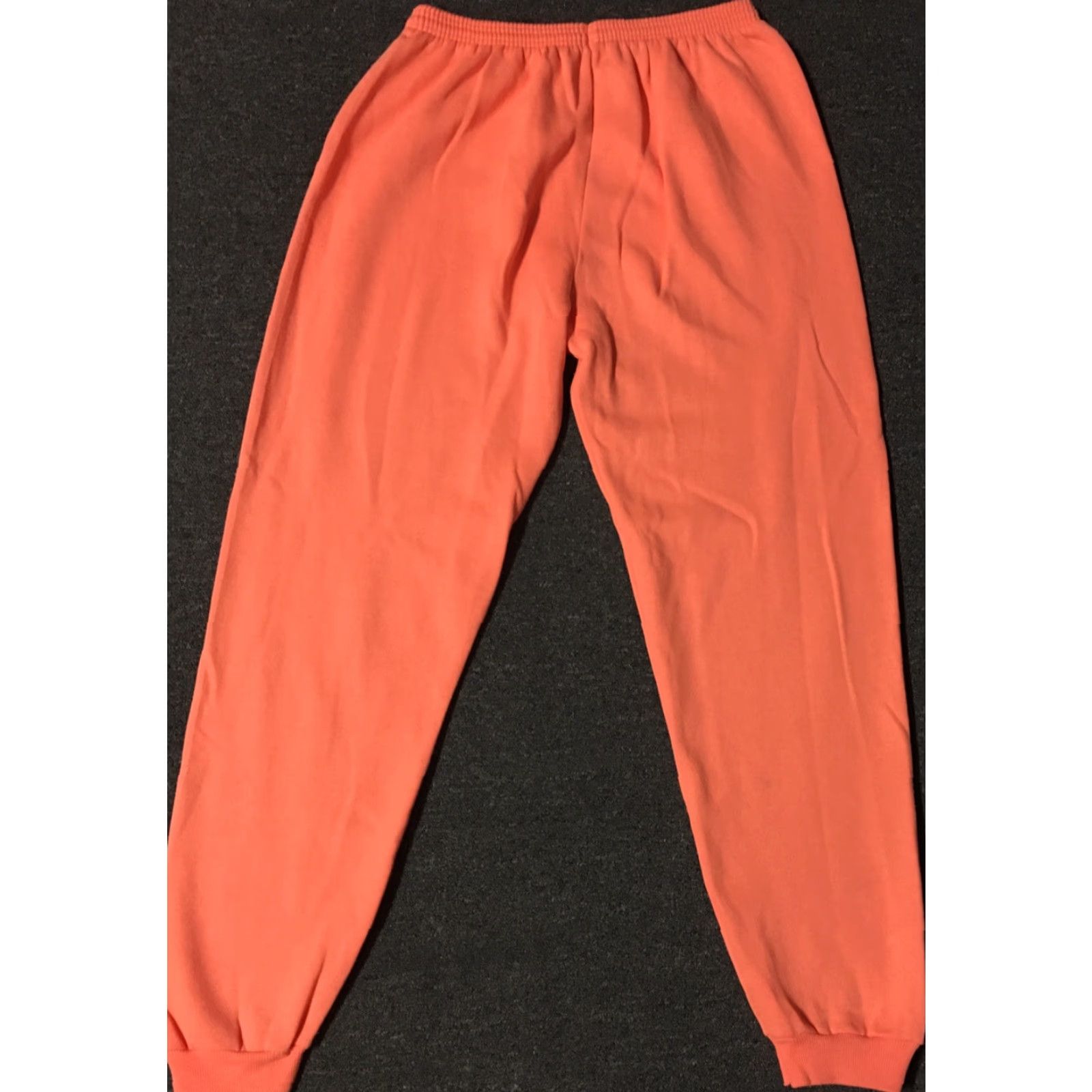 Hanes Vtg 80s Hanes Faded Sweatpants L USA Salmon Track Grunge Gym PE Vaporwave 90s Size 36" / US 14 / IT 50 - 2 Thumbnail