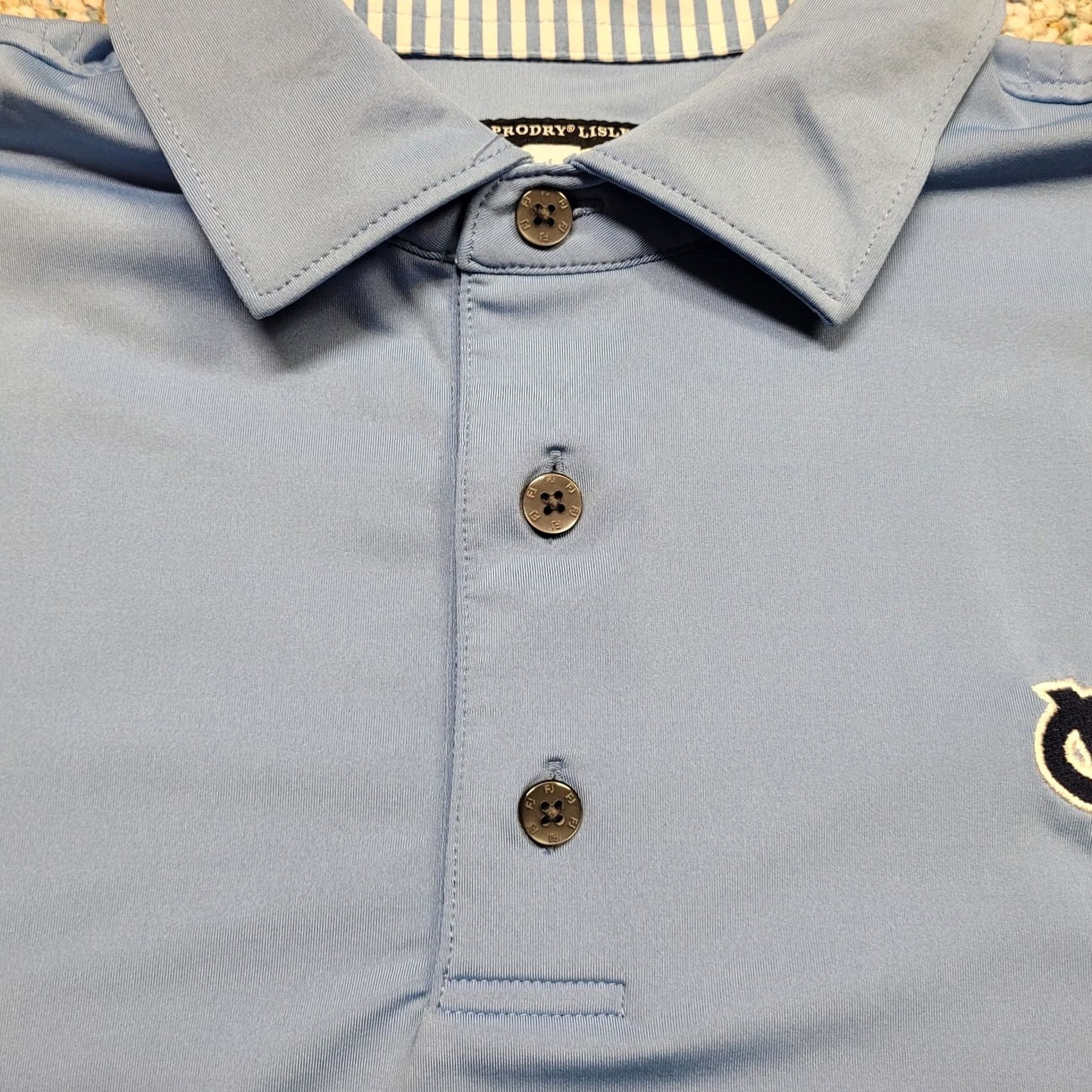 Footjoy FootJoy Polo Shirt Men Large Blue Pullover Golf Prodry Lisle Performance Stretch Shirt Size US L / EU 52-54 / 3 - 7 Thumbnail