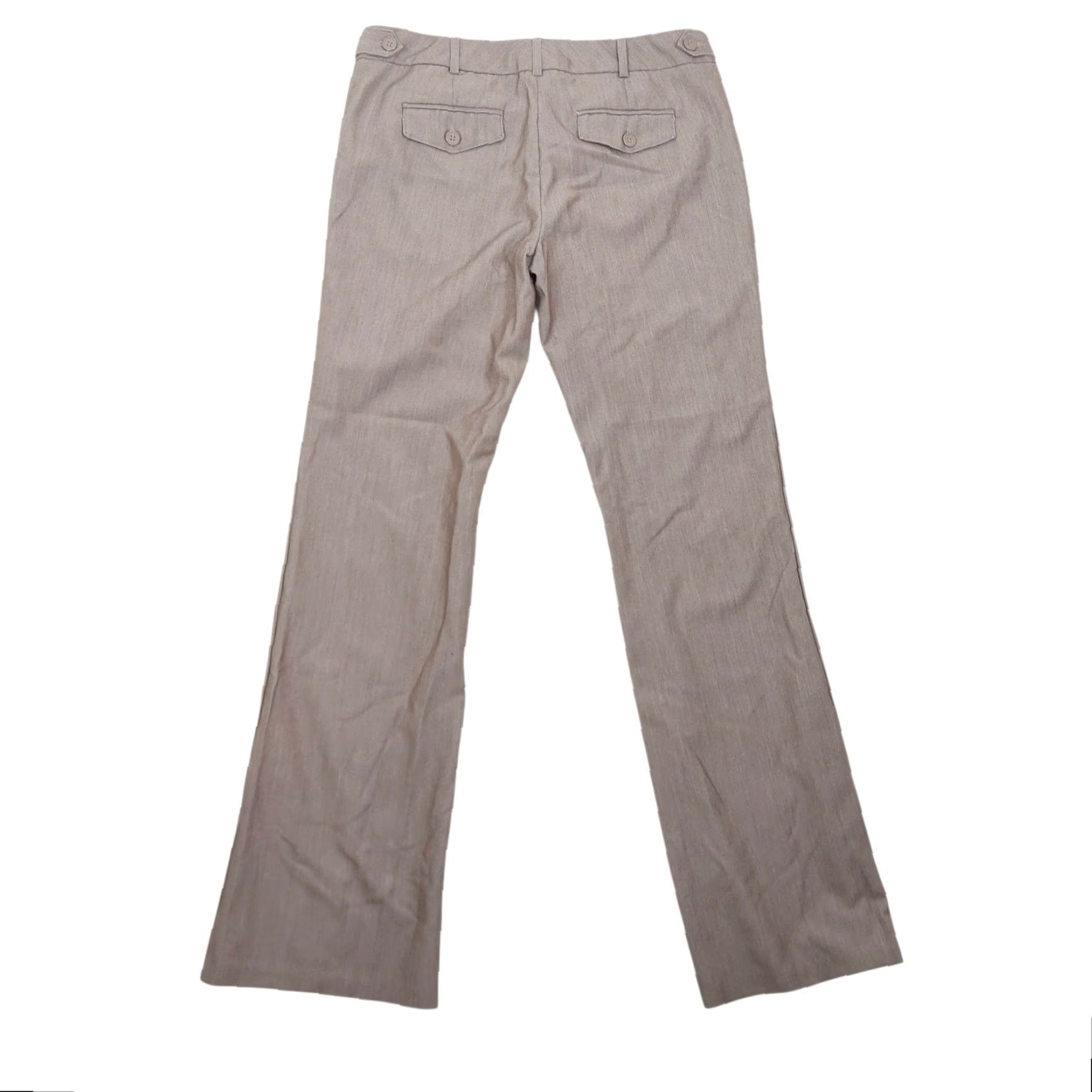 Vintage VINTAGE Joe Benbasset Pants Bootcut Trouser 90s Taupe Tan Low Rise Polyester Women Size 5 Mens Womens Size 27" / US 4 / IT 40 - 3 Thumbnail