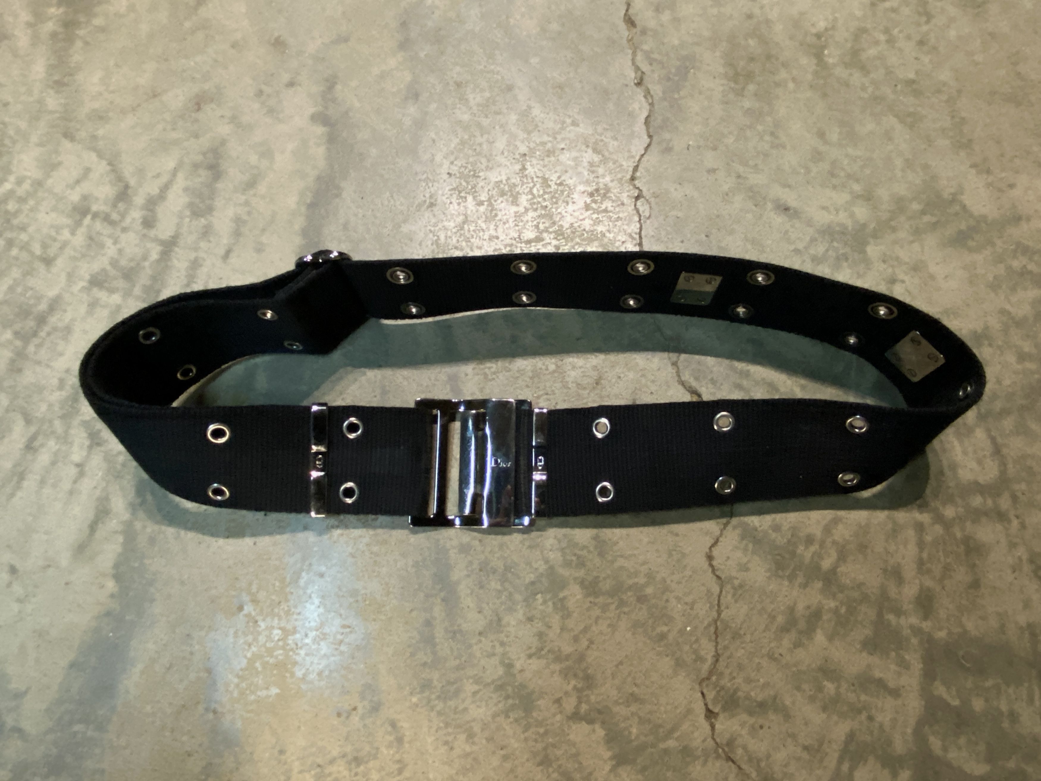 Dior Christian Dior SS02 “Street Chic” Canvas Black Cargo Belt Size ONE SIZE - 5 Thumbnail