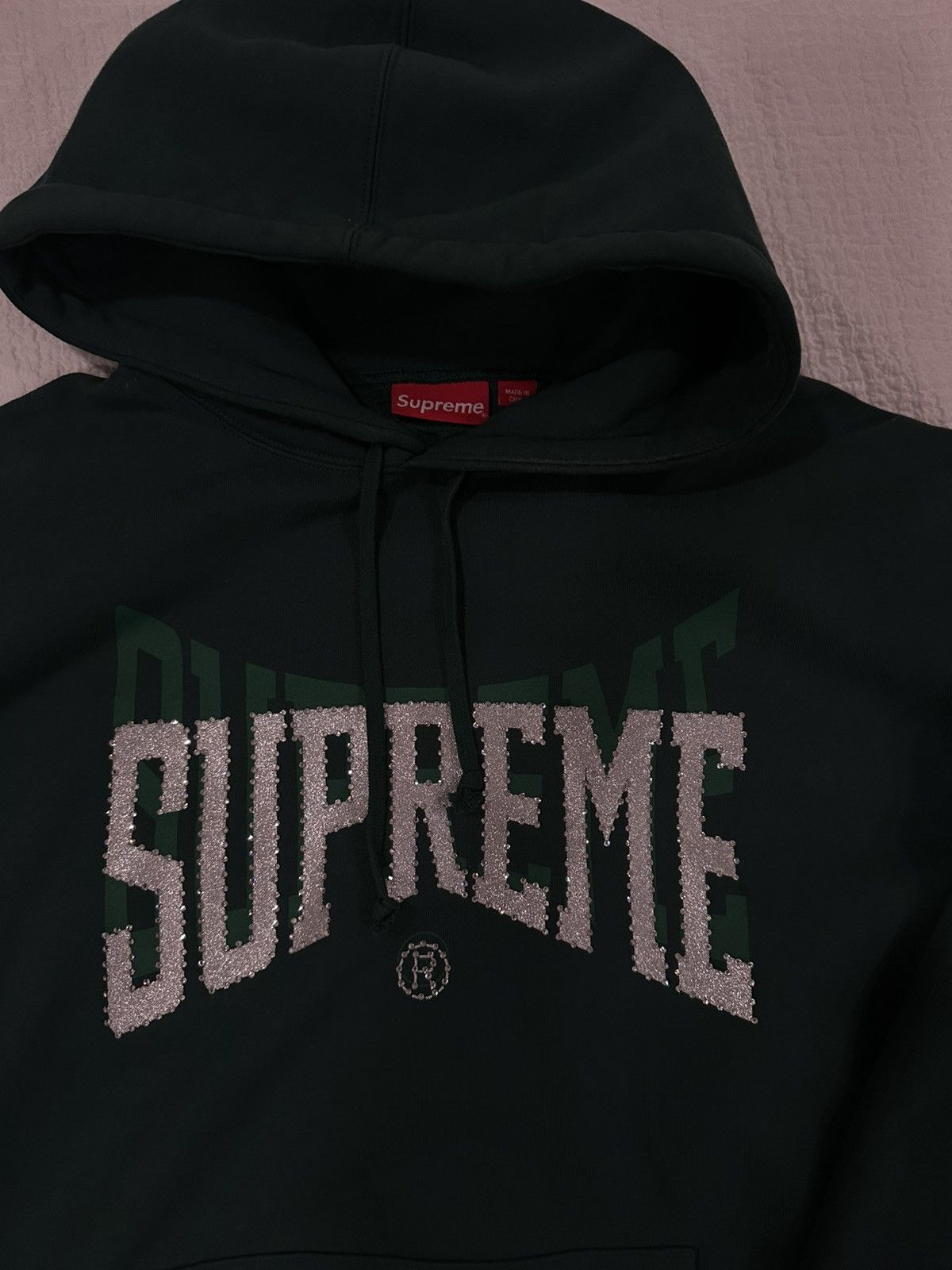 Supreme Supreme Rhinestone Shadow Hoodie Size US L / EU 52-54 / 3 - 2 Thumbnail