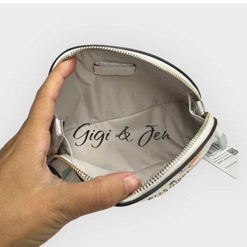 Kate Spade Kate Spade Madison Orange Toss Small Dome Cosmetic Bag Size ONE SIZE - 4 Thumbnail