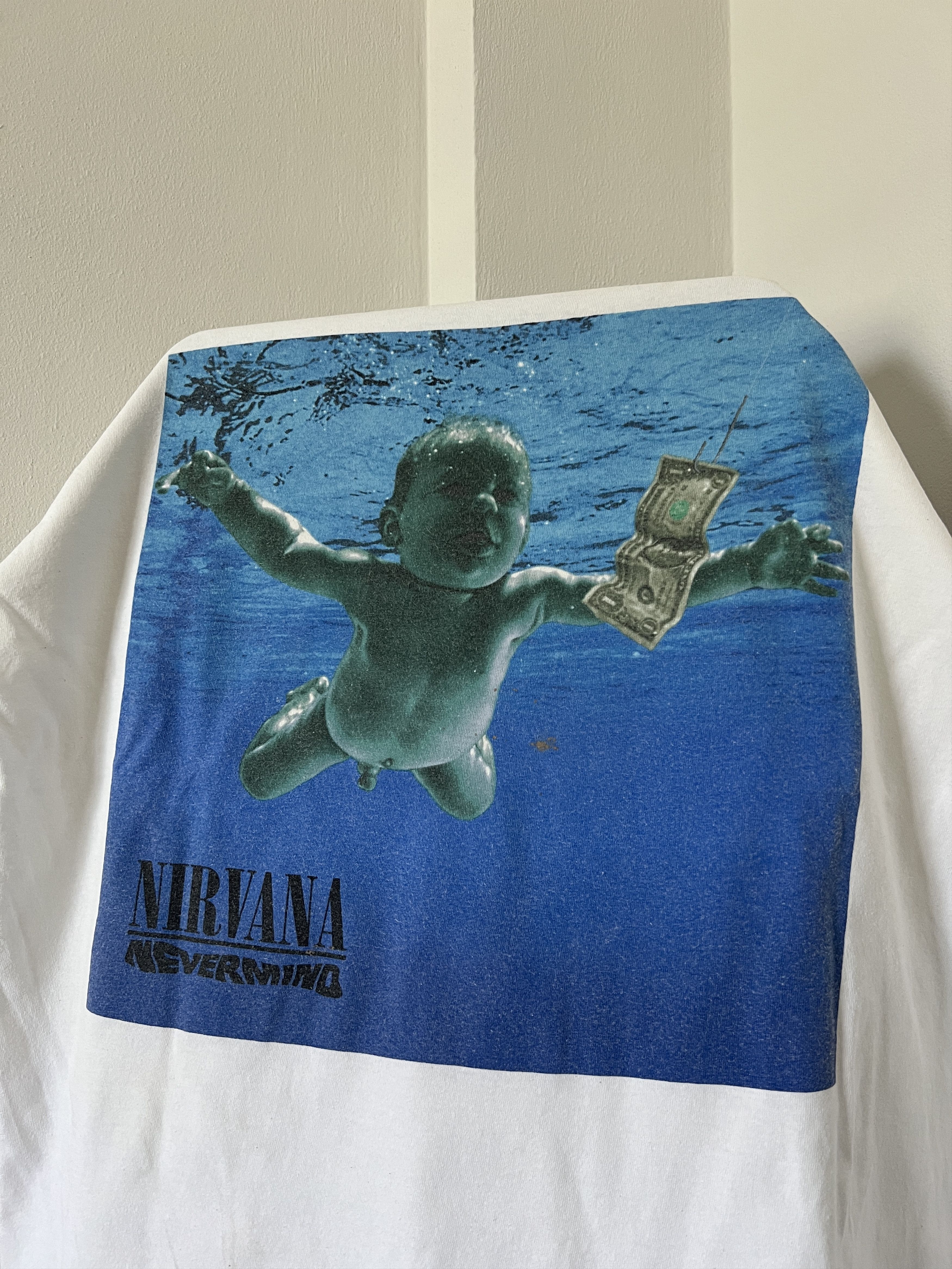 Image of Band Tees x Nirvana Vintage Nirvana XL Never Mind 2002 in White, Men's