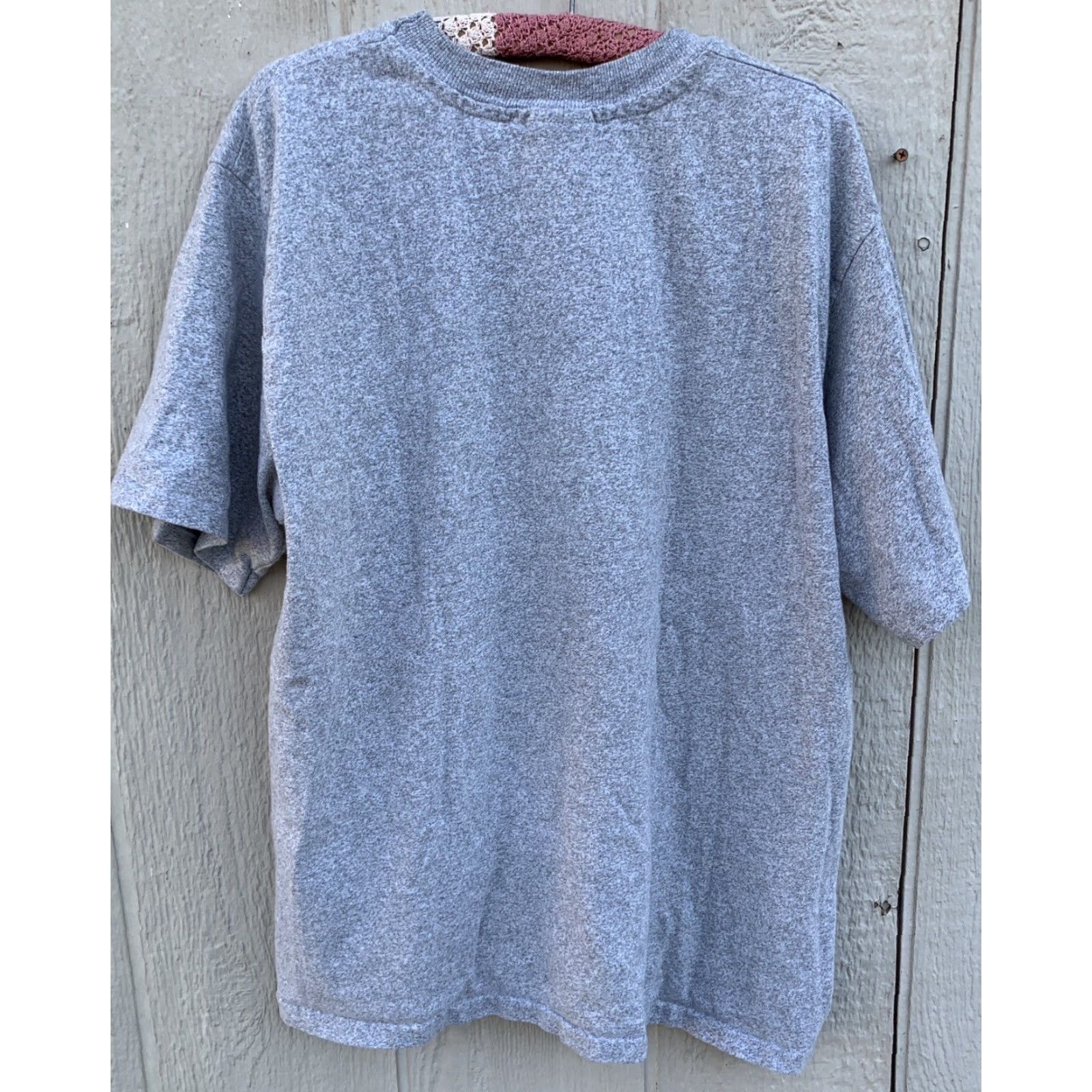 Vintage VINTAGE The Cotton Exchange Soquel Basketball T Shirt Single Stitch Graphic Tee Men L Gray Cotton Blend Short Sleeve Sports 90s 80s Fan Shirt Mens Size US L / EU 52-54 / 3 - 3 Thumbnail