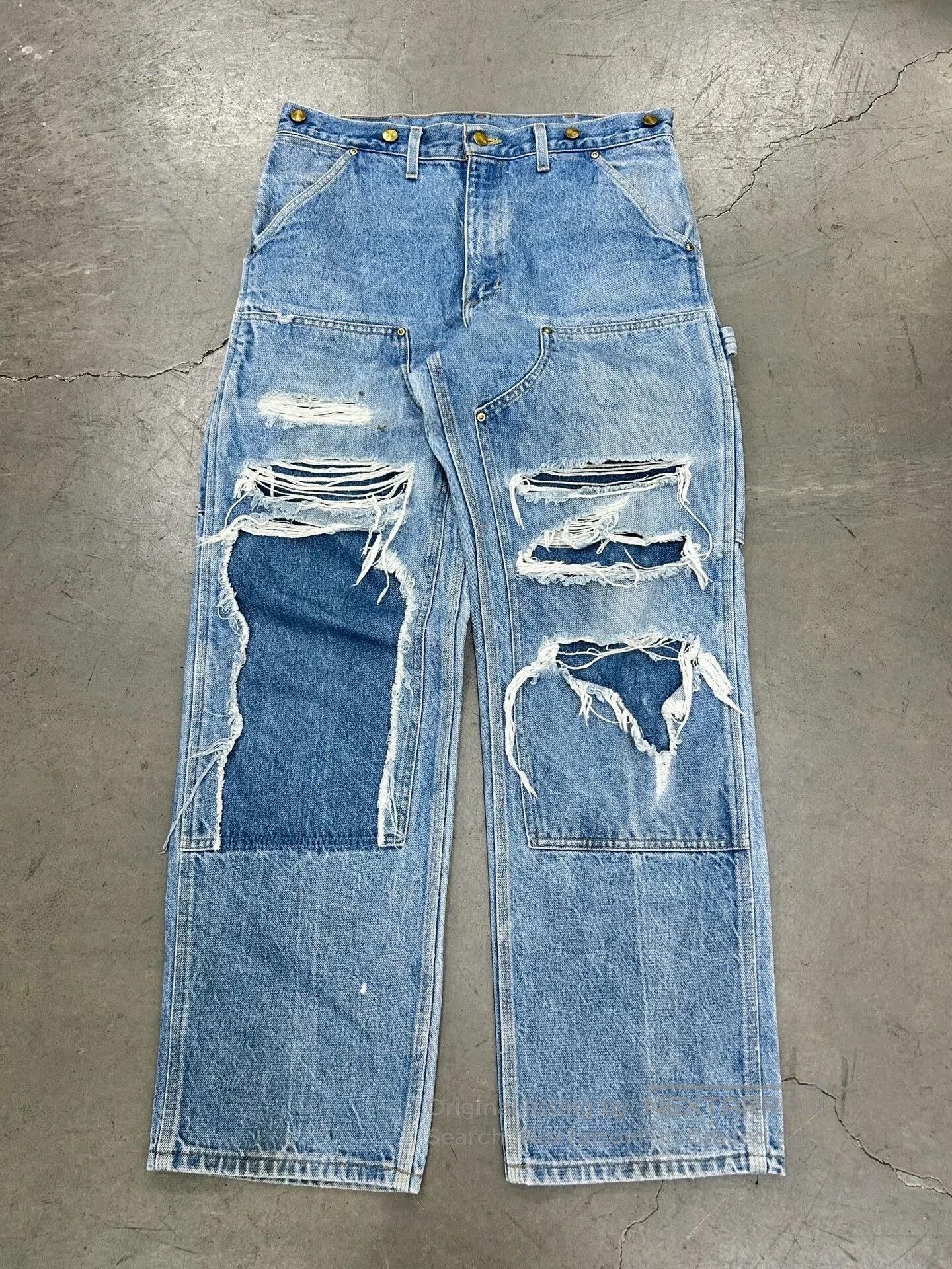 Vintage Vintage Carhartt B07 Denim Double Knee Pants. Size US 34 / EU 50 - 1 Thumbnail