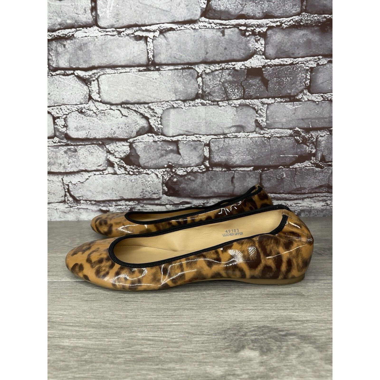 J.Crew J. Crew Caramel Animal Print Patent Leather Ballet Flats Wom Size US 9 / IT 39 - 7 Thumbnail