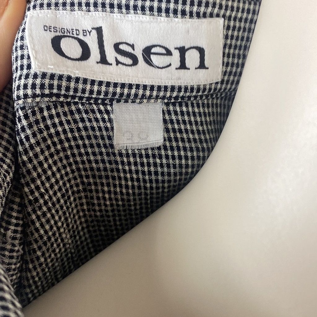 Other OLSEN Crinkle Transitional A-line Button-Down Shirt Dress 38 Size 4XL / US 24-26 - 5 Thumbnail