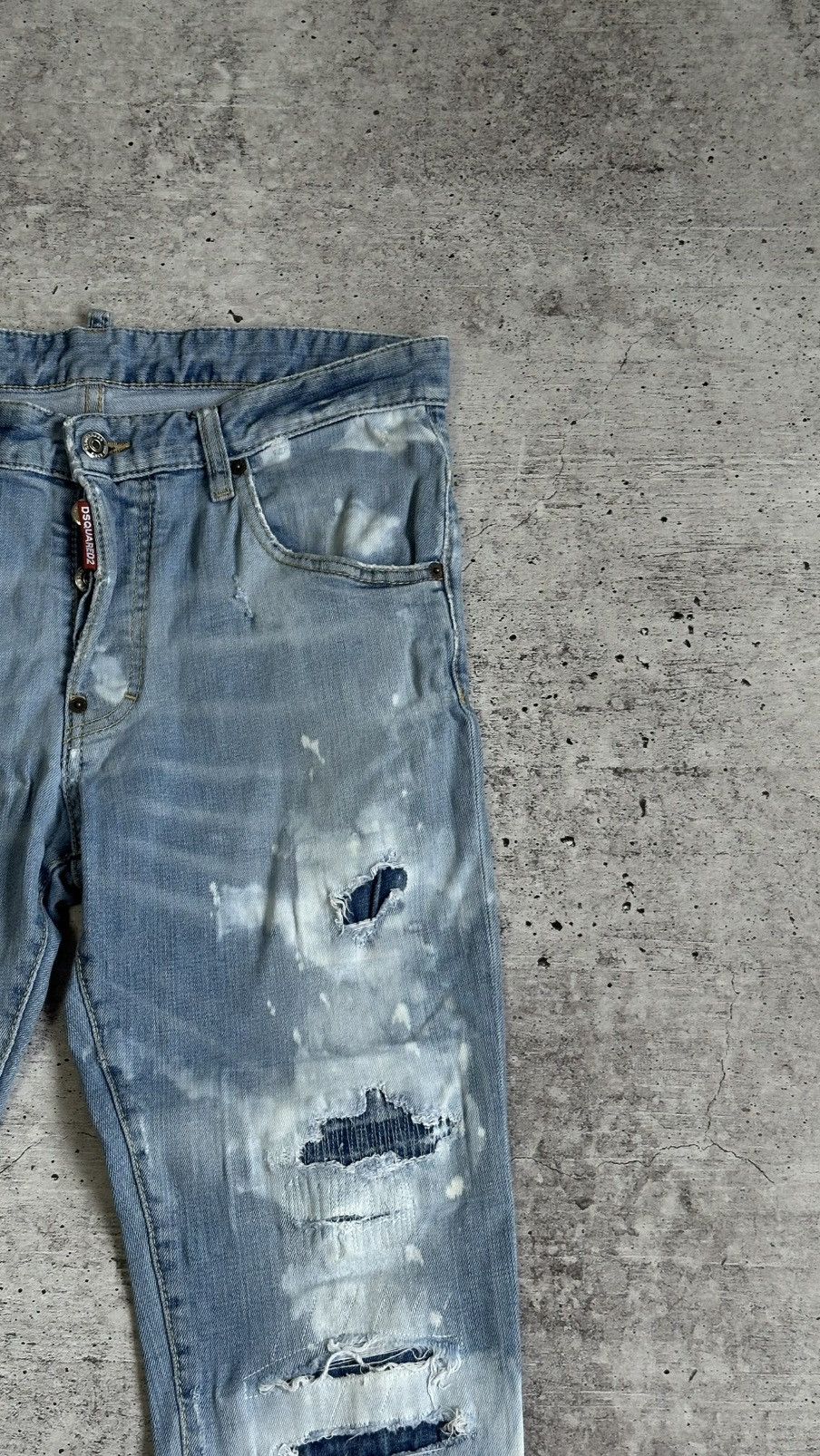Dsquared2 Dsquared2 Skater Jean Distressed Slim Denim Jeans Pants Size US 30 / EU 46 - 2 Thumbnail