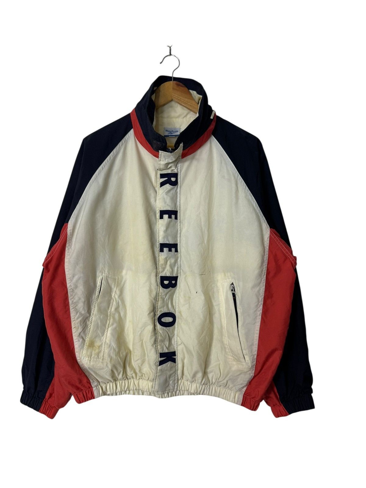 Reebok Vintage 90s reebook bomber windbreaker jacket Size US XL / EU 56 / 4 - 1 Thumbnail