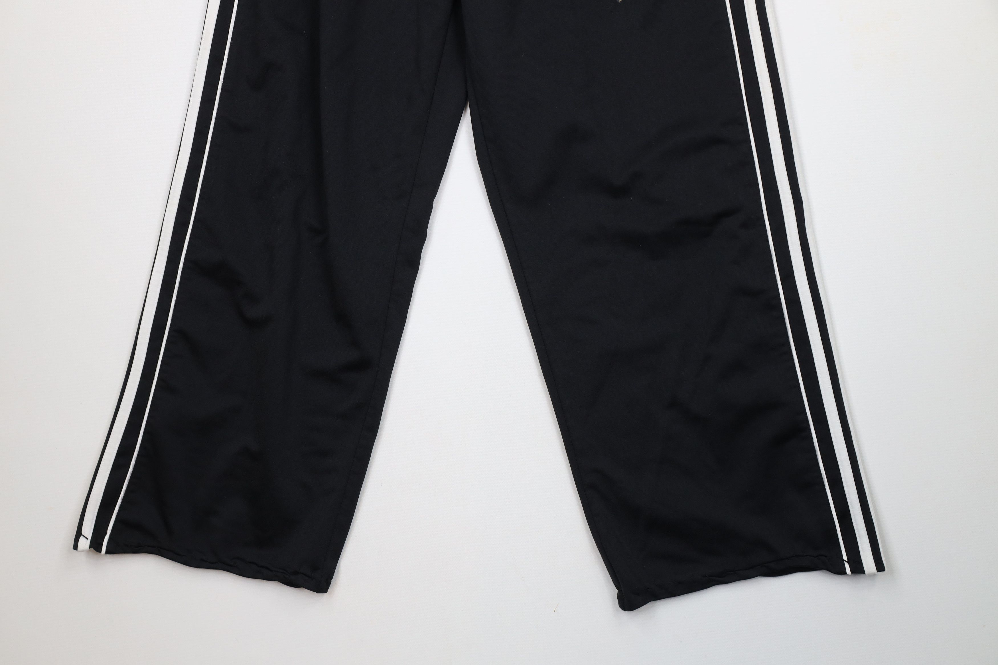 Adidas × Vintage Vintage Adidas Spell Out Striped Wide Leg Sweatpants Pants Size US 36 / EU 52 - 4 Thumbnail