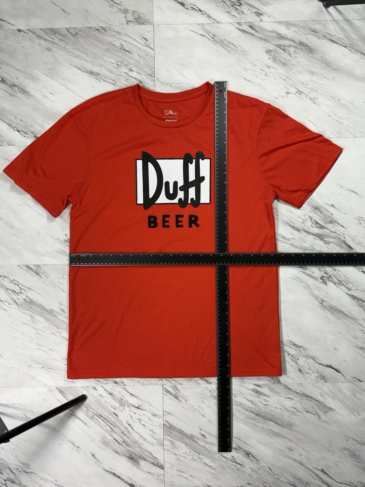 The Simpsons Simpsons Duff Beer Red Graphic Tee XL #8 Size US XL / EU 56 / 4 - 2 Thumbnail