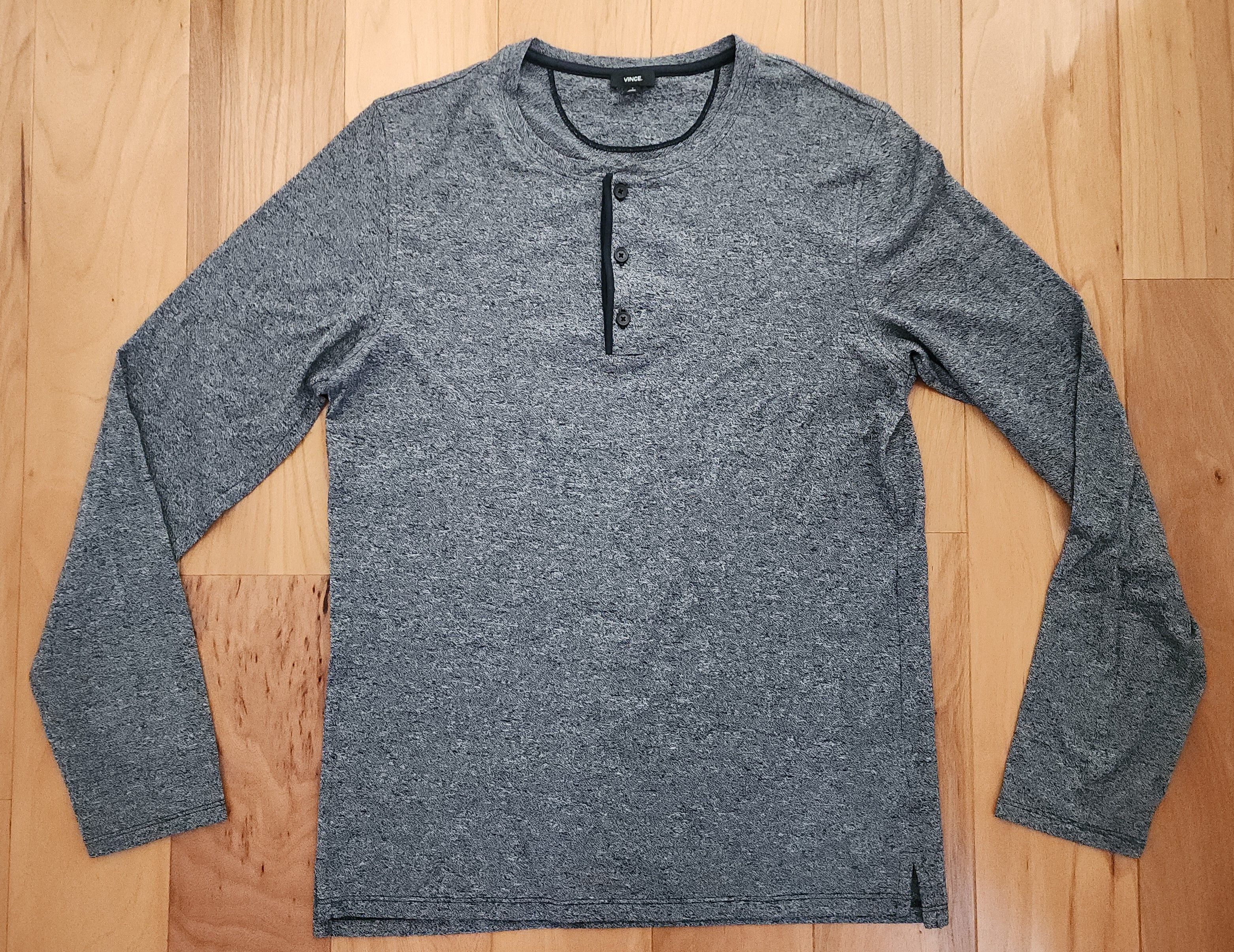 Vince Vince Henley Grey Heather Size Small Size US S / EU 44-46 / 1 - 1 Thumbnail