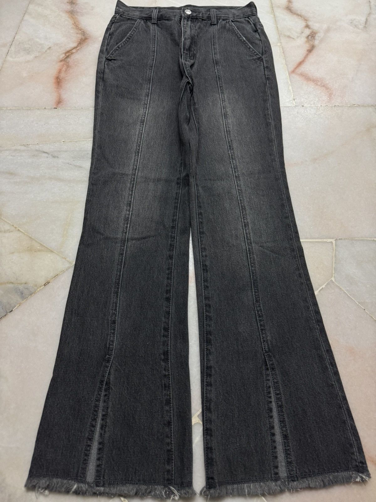 Japanese Brand 💥BAGGY FLARE💥VTG JAPANESE CLASSIC BOOTCUT MUDWASH STYLE Size US 27 - 15 Thumbnail