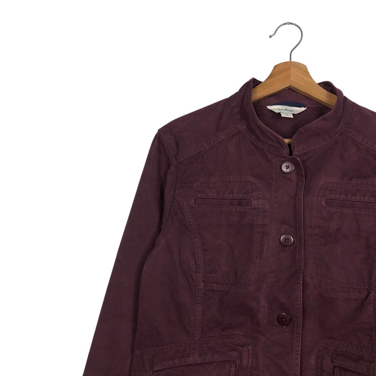 L.L. Bean 📌Rich Purple Chore Work Jacket Duck Canvas L.L.Bean Size US XL / EU 56 / 4 - 7 Thumbnail