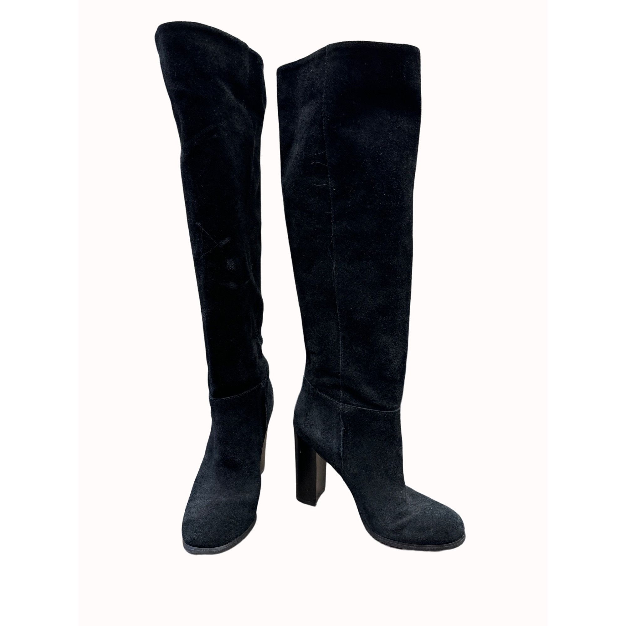 Sam Edelman Sam Edelman women’s black leather OTK boots size 7.5m SKU 62 Size US 7.5 / IT 37.5 - 2 Thumbnail