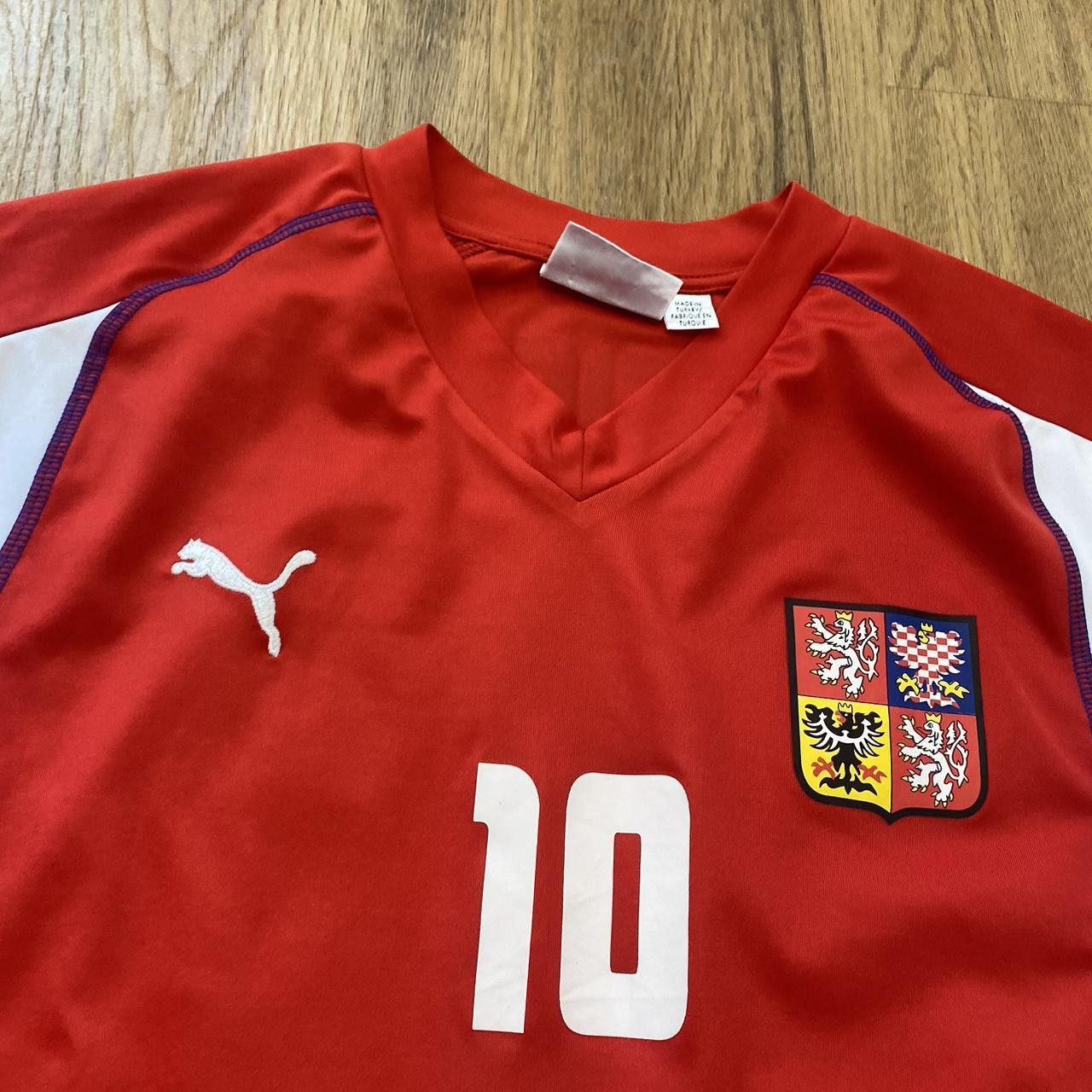 Puma 2002-03 Rosicky Cech Republic Football Shirt Puma Home Size US L / EU 52-54 / 3 - 4 Thumbnail
