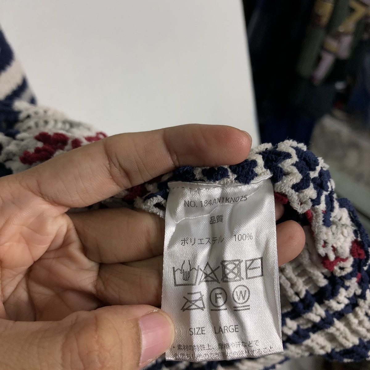 Japanese Brand 🔥Double Collar Anti Ballistic Navajo Aztec Design Size US L / EU 52-54 / 3 - 13 Thumbnail