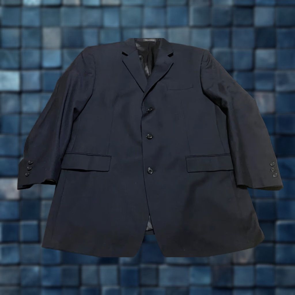 Calvin Klein Calvin Klein Blazer Mens sz 44 Solid Blue 3 Button 100% Wool Long Sleeve Size US XXL / EU 58 / 5 - 1 Thumbnail